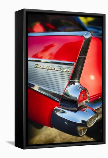 Red Paint And Chrome-George Oze-Framed Stretched Canvas