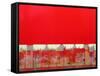 Red Painting-Charlie Millar-Framed Stretched Canvas