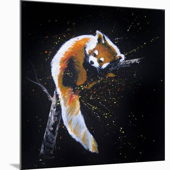 Red Panda In A Tree-null-Mounted Art Print