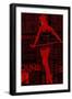 Red Paper Dance-NaxArt-Framed Art Print