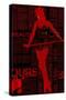 Red Paper Dance-NaxArt-Stretched Canvas