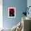 Red Paper Flight-NaxArt-Framed Art Print displayed on a wall