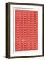 Red Paper House Repeat Print-Sarah Evans-Framed Giclee Print