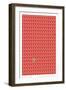 Red Paper House Repeat Print-Sarah Evans-Framed Premium Giclee Print