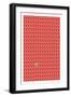 Red Paper House Repeat Print-Sarah Evans-Framed Premium Giclee Print