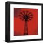 Red Parachute Jump-Erin Clark-Framed Art Print