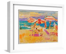 Red Parasols, Miami-Peter Graham-Framed Giclee Print