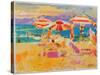 Red Parasols, Miami-Peter Graham-Stretched Canvas