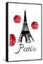 Red Paris-Sheldon Lewis-Framed Stretched Canvas