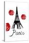 Red Paris-Sheldon Lewis-Stretched Canvas