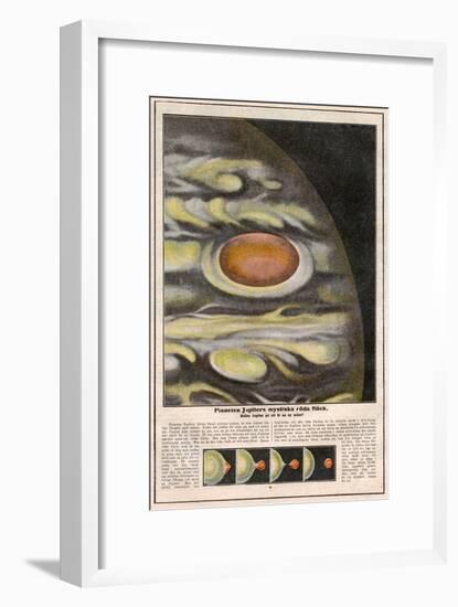 Red Patch on Jupiter-null-Framed Art Print