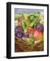 Red Pear with Figs and Asparagus, 1996-E.B. Watts-Framed Giclee Print