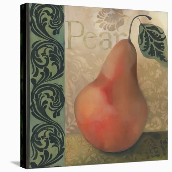 Red Pear-Louise Montillio-Stretched Canvas