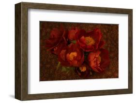 Red Peonies I-Judy Stalus-Framed Art Print