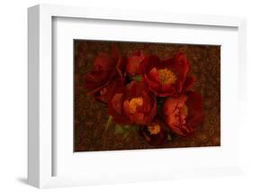 Red Peonies I-Judy Stalus-Framed Art Print