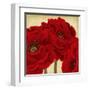 Red Peony II-Linda Wood-Framed Art Print