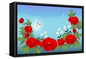 Red Peony-Ikuko Kowada-Framed Stretched Canvas