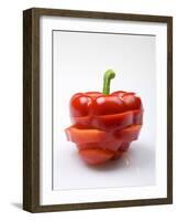 Red Pepper, Sliced-Andreas Wegelin-Framed Photographic Print