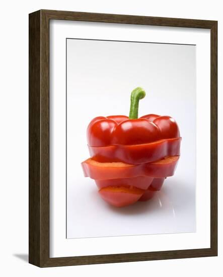 Red Pepper, Sliced-Andreas Wegelin-Framed Photographic Print