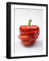 Red Pepper, Sliced-Andreas Wegelin-Framed Photographic Print