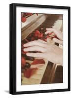 Red Petals on a Piano-Steve Allsopp-Framed Photographic Print