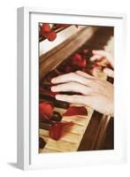 Red Petals on a Piano-Steve Allsopp-Framed Photographic Print