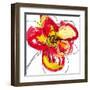 Red Petals-Jan Weiss-Framed Art Print