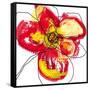 Red Petals-Jan Weiss-Framed Stretched Canvas