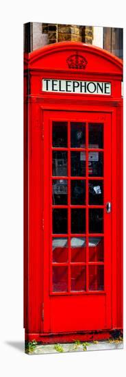 Red Phone Booth in London - City of London - UK - England - United Kingdom - Europe - Door Poster-Philippe Hugonnard-Stretched Canvas