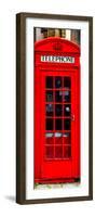 Red Phone Booth in London - City of London - UK - England - United Kingdom - Europe - Door Poster-Philippe Hugonnard-Framed Photographic Print