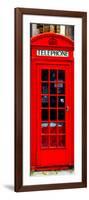 Red Phone Booth in London - City of London - UK - England - United Kingdom - Europe - Door Poster-Philippe Hugonnard-Framed Photographic Print