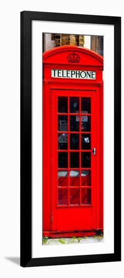 Red Phone Booth in London - City of London - UK - England - United Kingdom - Europe - Door Poster-Philippe Hugonnard-Framed Photographic Print