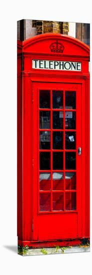 Red Phone Booth in London - City of London - UK - England - United Kingdom - Europe - Door Poster-Philippe Hugonnard-Stretched Canvas