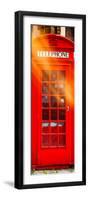 Red Phone Booth in London - City of London - UK - England - United Kingdom - Europe - Door Poster-Philippe Hugonnard-Framed Photographic Print