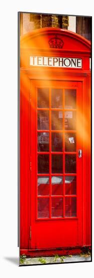 Red Phone Booth in London - City of London - UK - England - United Kingdom - Europe - Door Poster-Philippe Hugonnard-Mounted Photographic Print