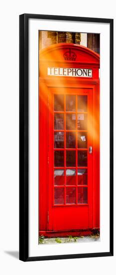 Red Phone Booth in London - City of London - UK - England - United Kingdom - Europe - Door Poster-Philippe Hugonnard-Framed Photographic Print