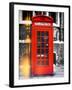 Red Phone Booth in London - City of London - UK - England - United Kingdom - Europe-Philippe Hugonnard-Framed Photographic Print