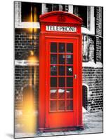 Red Phone Booth in London - City of London - UK - England - United Kingdom - Europe-Philippe Hugonnard-Mounted Photographic Print