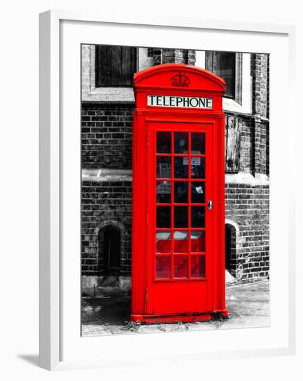 Red Phone Booth in London - City of London - UK - England - United Kingdom - Europe-Philippe Hugonnard-Framed Photographic Print