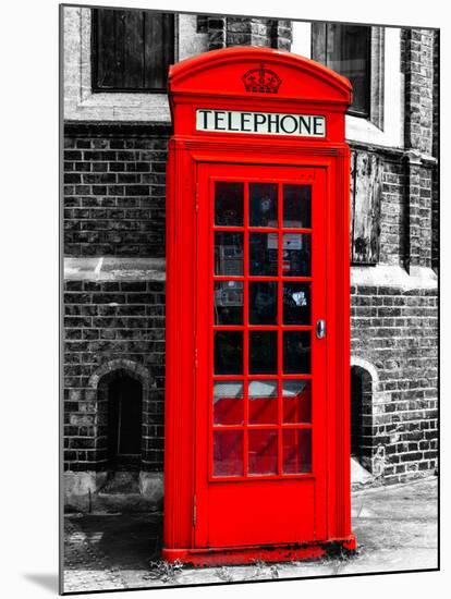 Red Phone Booth in London - City of London - UK - England - United Kingdom - Europe-Philippe Hugonnard-Mounted Photographic Print