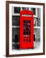 Red Phone Booth in London - City of London - UK - England - United Kingdom - Europe-Philippe Hugonnard-Framed Photographic Print