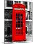 Red Phone Booth in London - City of London - UK - England - United Kingdom - Europe-Philippe Hugonnard-Mounted Photographic Print