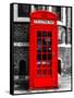 Red Phone Booth in London - City of London - UK - England - United Kingdom - Europe-Philippe Hugonnard-Framed Stretched Canvas