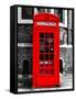 Red Phone Booth in London - City of London - UK - England - United Kingdom - Europe-Philippe Hugonnard-Framed Stretched Canvas