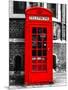 Red Phone Booth in London - City of London - UK - England - United Kingdom - Europe-Philippe Hugonnard-Mounted Photographic Print