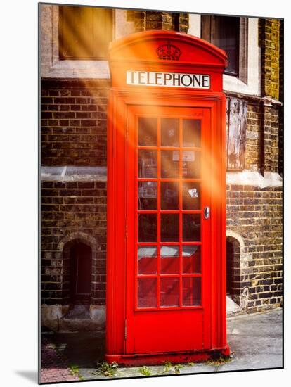 Red Phone Booth in London - City of London - UK - England - United Kingdom - Europe-Philippe Hugonnard-Mounted Photographic Print