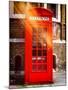 Red Phone Booth in London - City of London - UK - England - United Kingdom - Europe-Philippe Hugonnard-Mounted Photographic Print