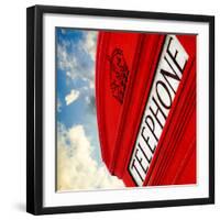 Red Phone Booth in London - City of London - UK - England - United Kingdom - Europe-Philippe Hugonnard-Framed Photographic Print