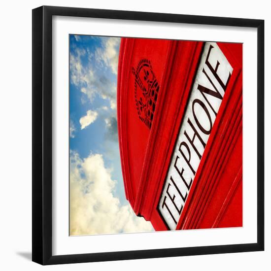 Red Phone Booth in London - City of London - UK - England - United Kingdom - Europe-Philippe Hugonnard-Framed Photographic Print