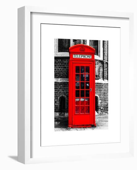 Red Phone Booth in London - City of London - UK - England - United Kingdom - Europe-Philippe Hugonnard-Framed Art Print